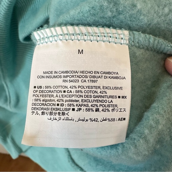 Turquoise Hoodie BNWT! Old Navy logo - super soft and cozy 🩵 - Picture 7 of 9